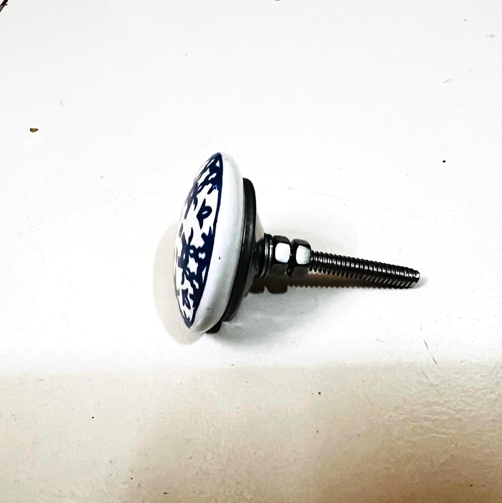 Assorted Flower Ceramic Cabinet Knobs | Handmade Floral Drawer Pulls