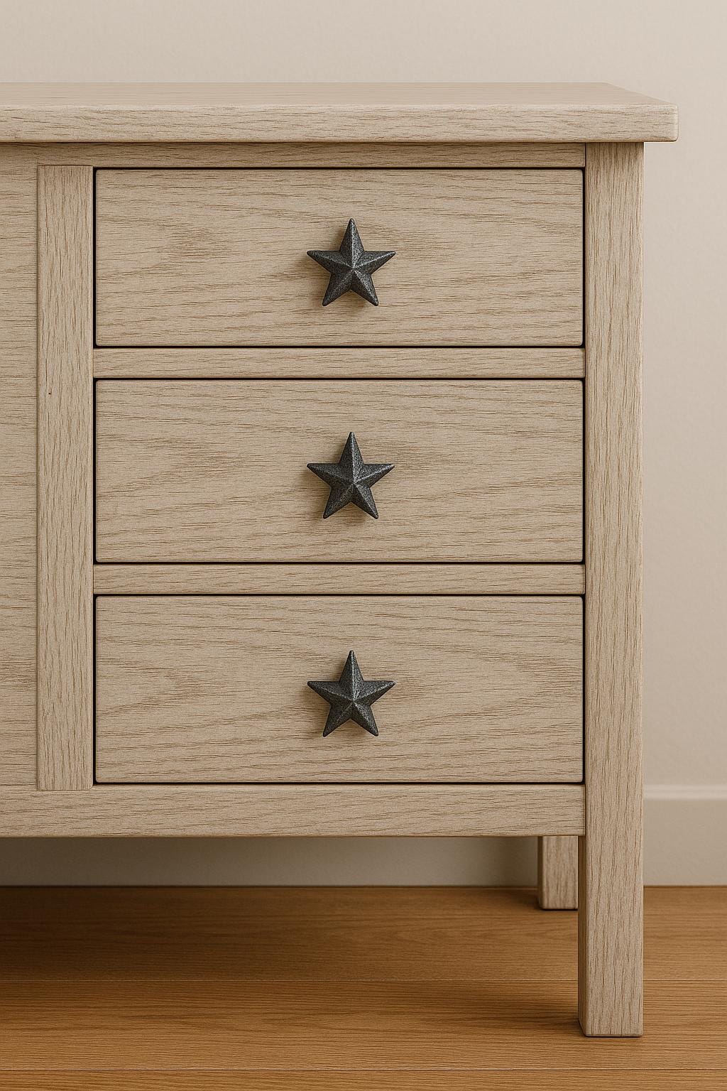 Rustic Iron Star Cabinet Knob