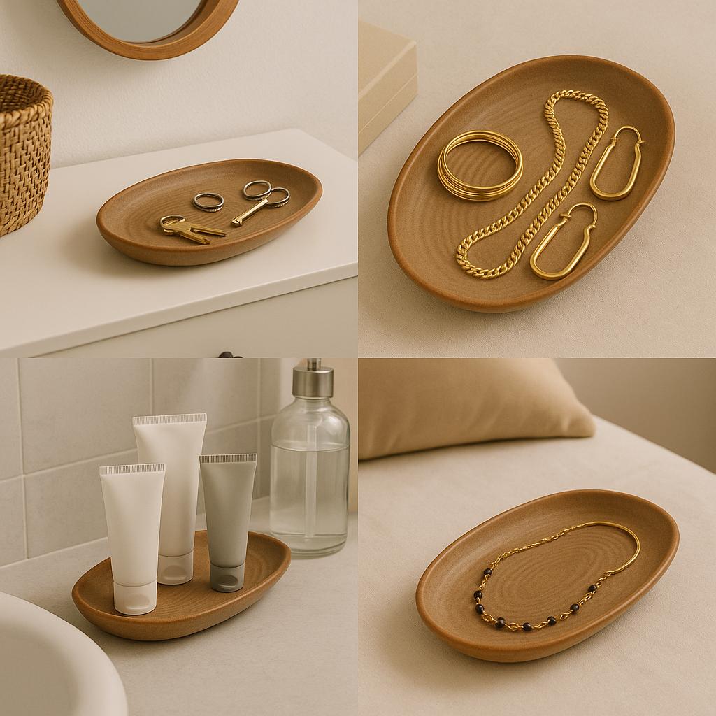 Rustic Ceramic Key Tray