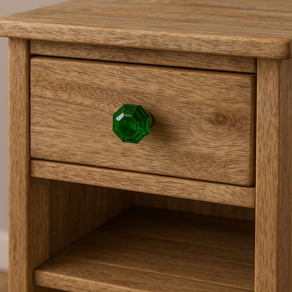 Modern Green Glass Drawer Knob
