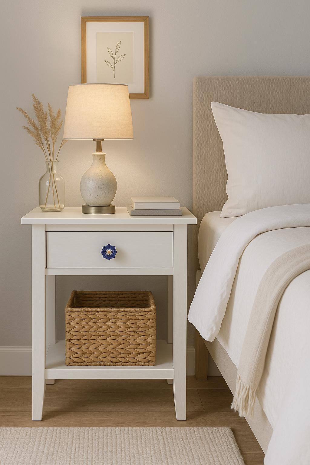 Navy Blue Glass Drawer Knobs