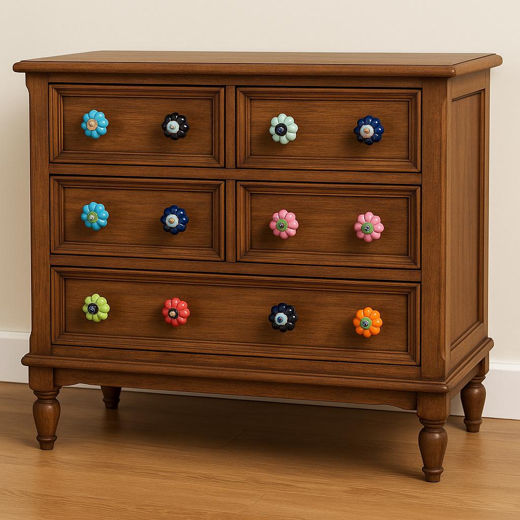 Upgrade Furniture with Art Knobs