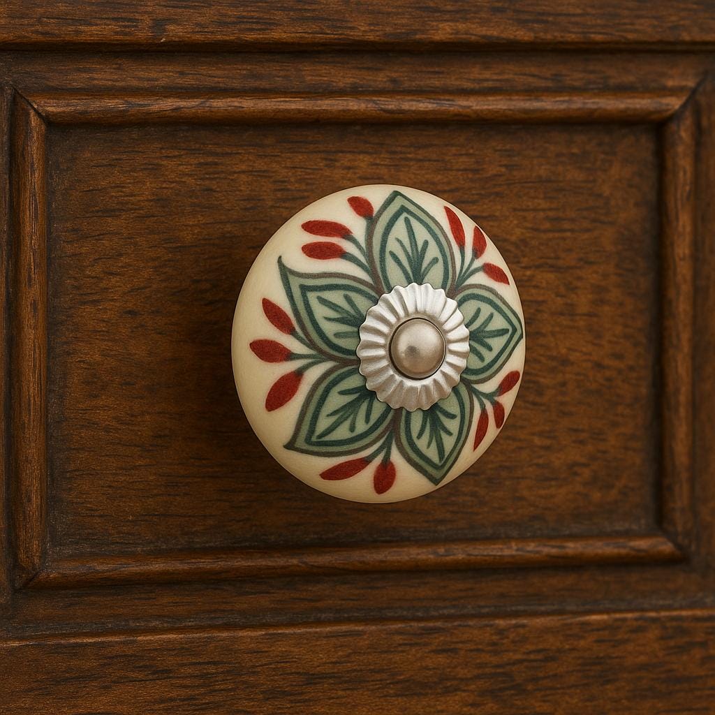 Elegant Cream Ceramic Knobs