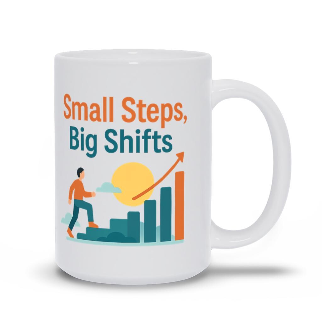 Small Steps, Big Wins Mug