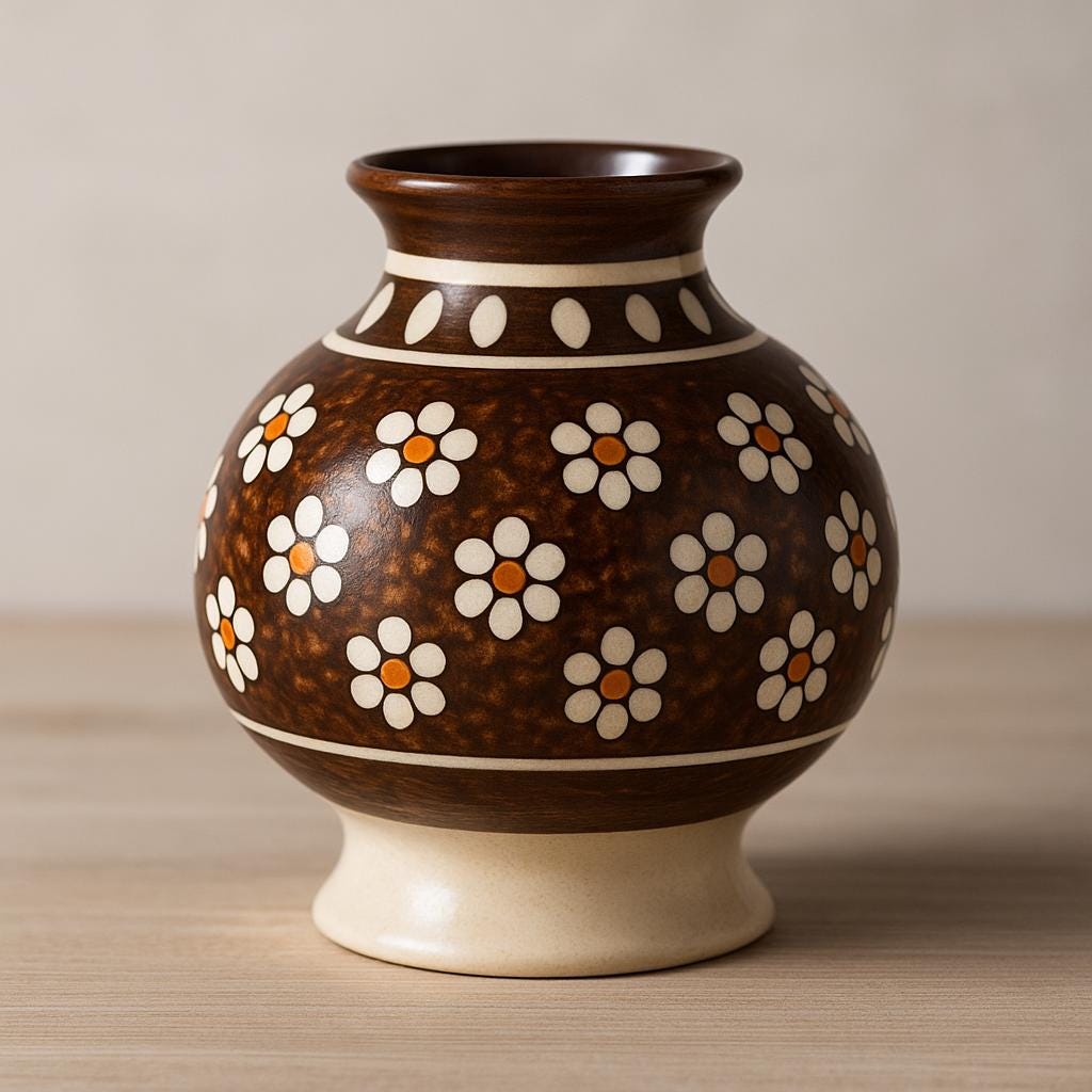 Boho Ceramic Vase for Home