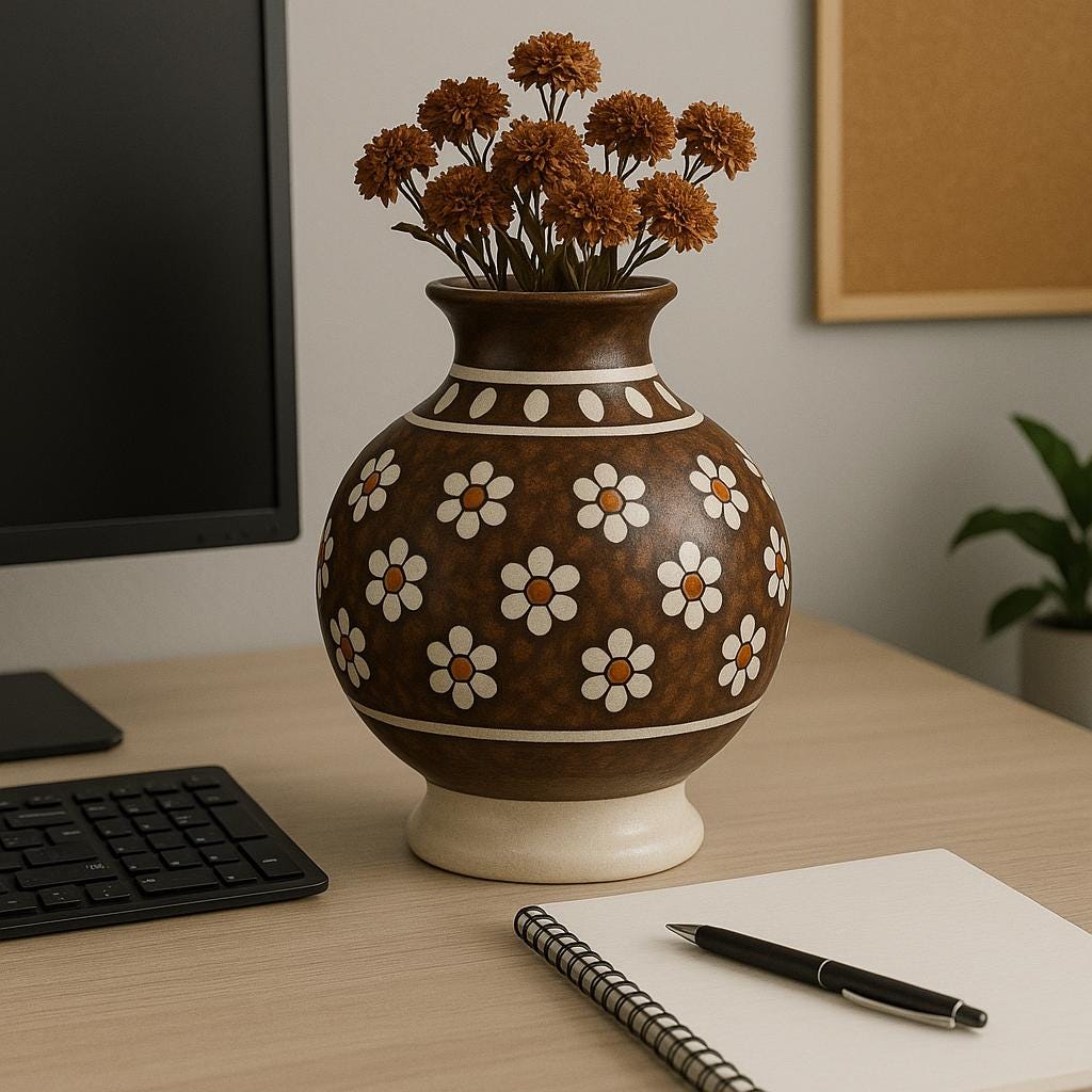 Boho Ceramic Vase for Home