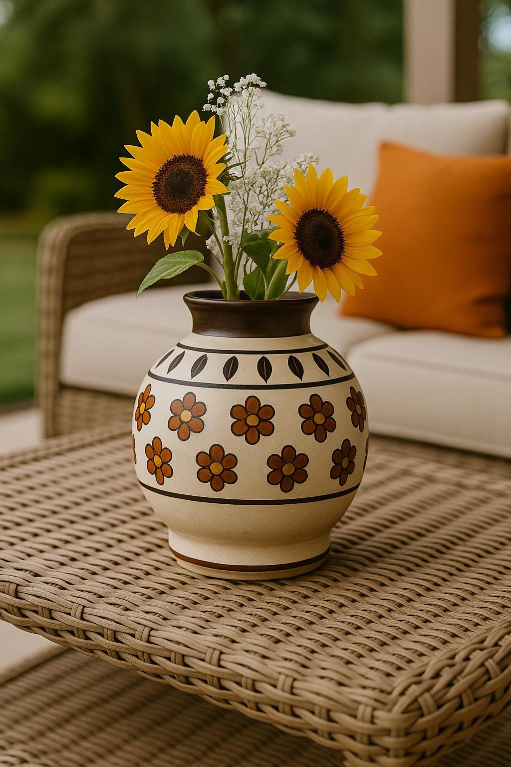 Handcrafted Boho Ceramic Vase
