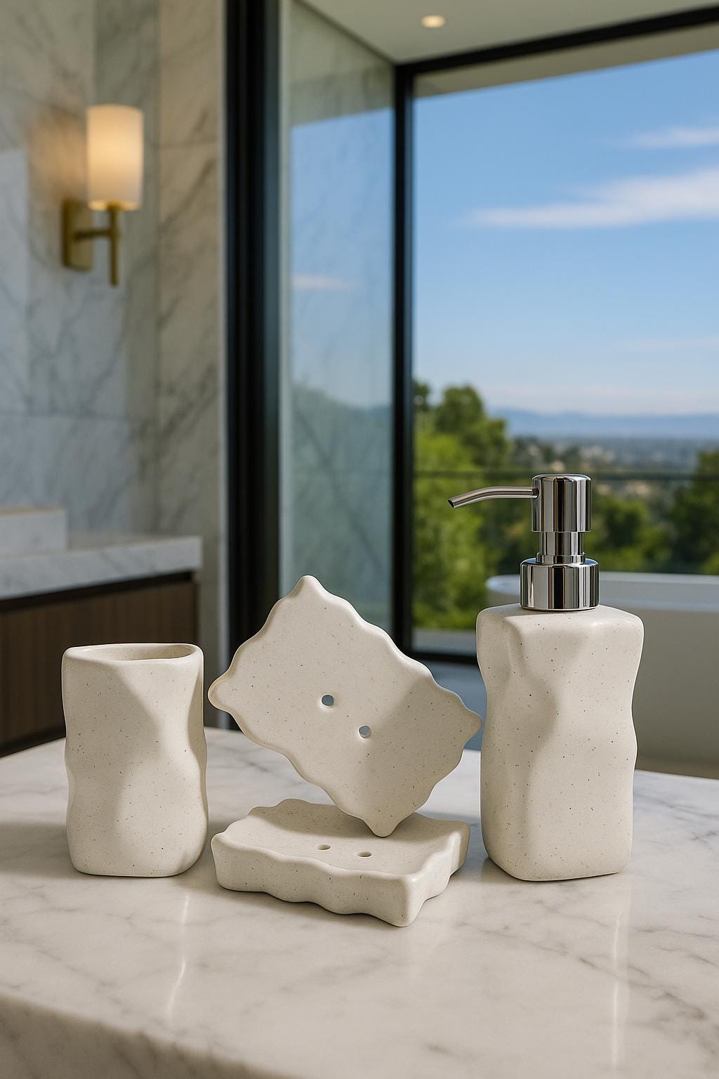 Ocean-Inspired Bath Set