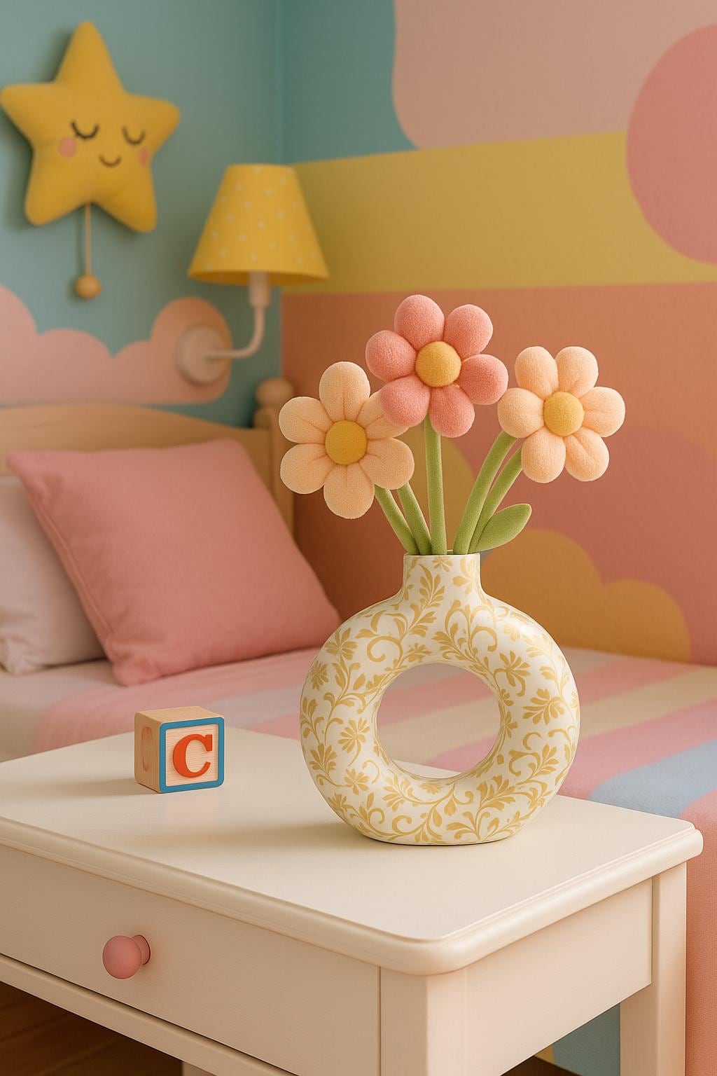Opulent White & Gold Vase