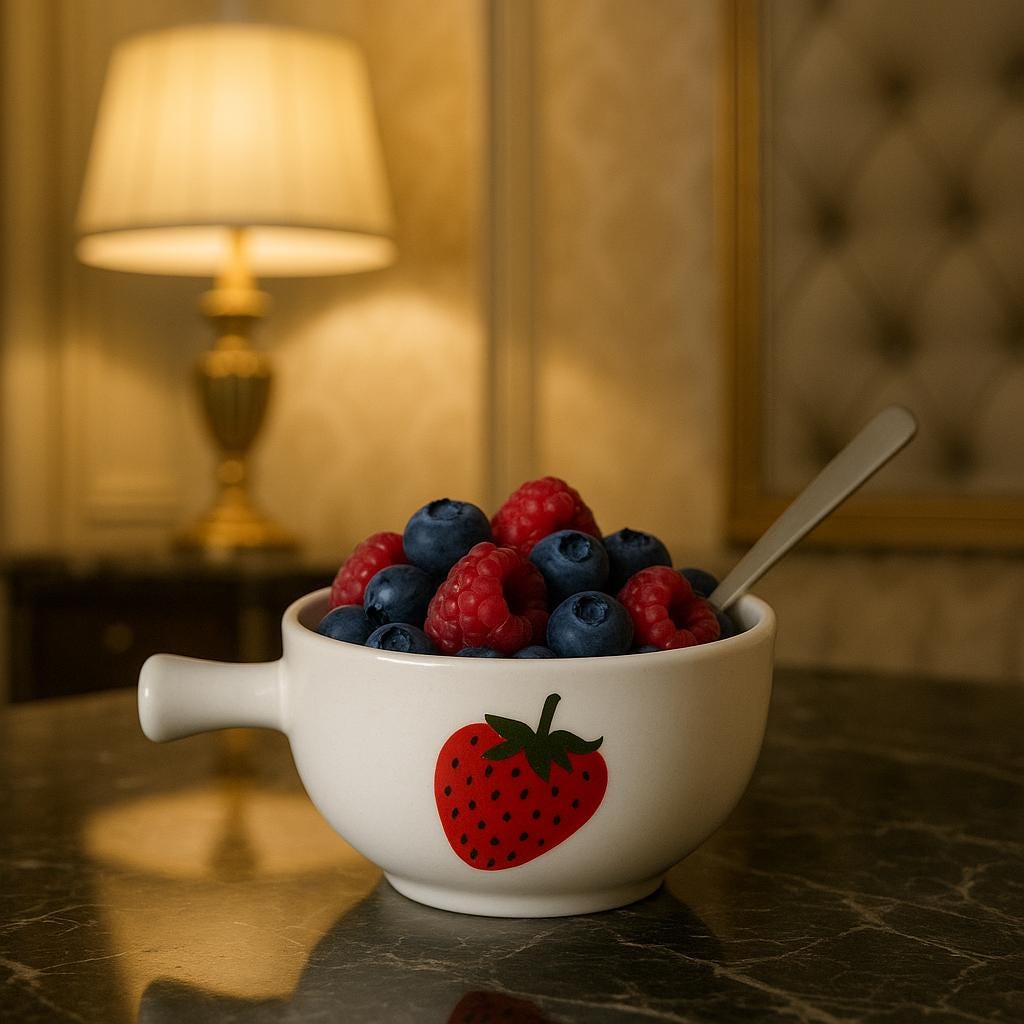 Cute Strawberry Soup Bowl