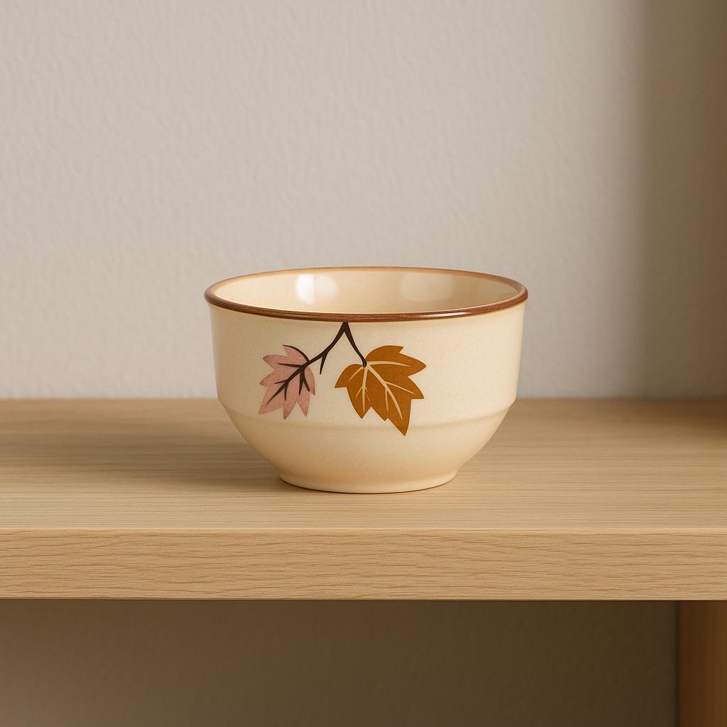 Hand-Painted Autumn Bowl