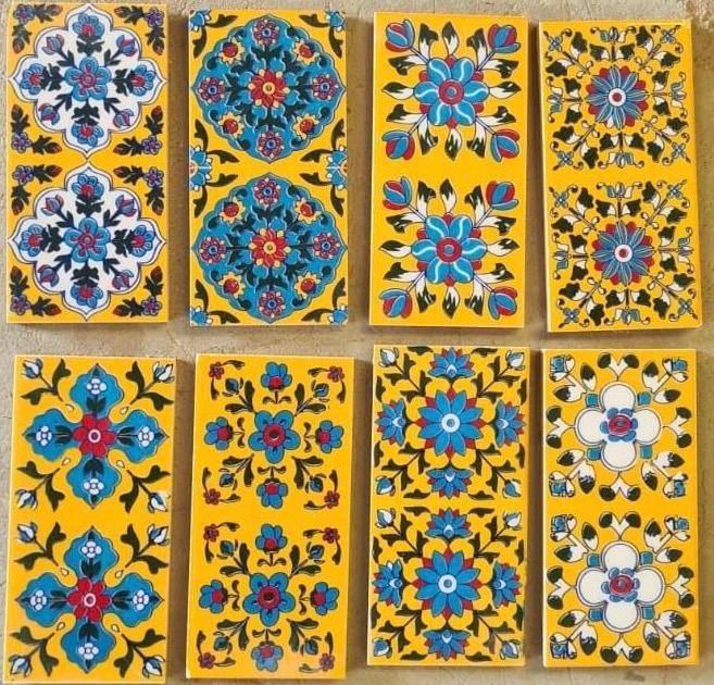Bright Yellow Talavera Tiles