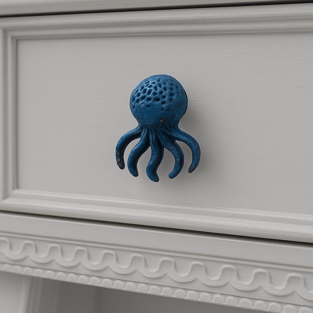 Nautical Octopus Drawer Pull