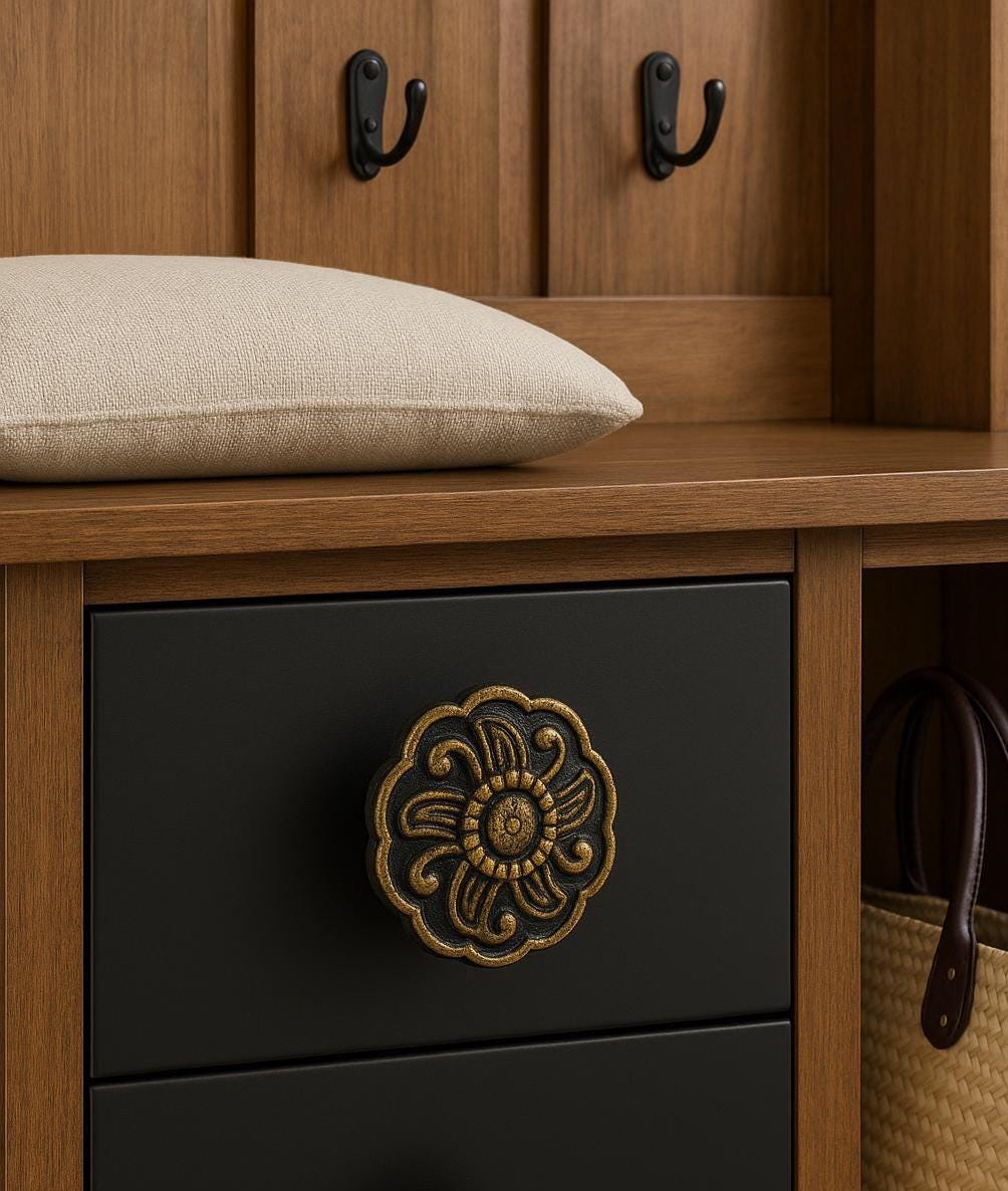 Handmade Brass Knobs Set