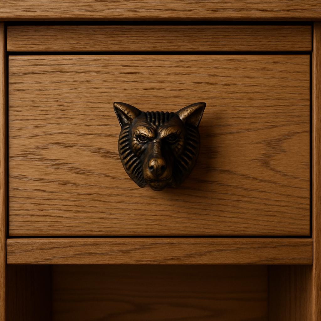 Wolf Head Knobs for Cabinets