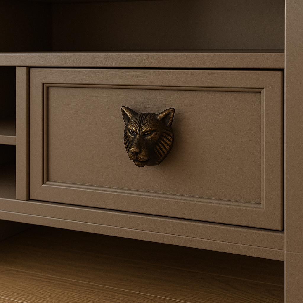 Wolf Head Knobs for Cabinets