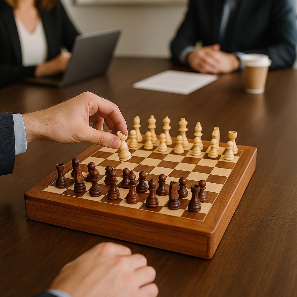 Luxury Chess Set with Drawer