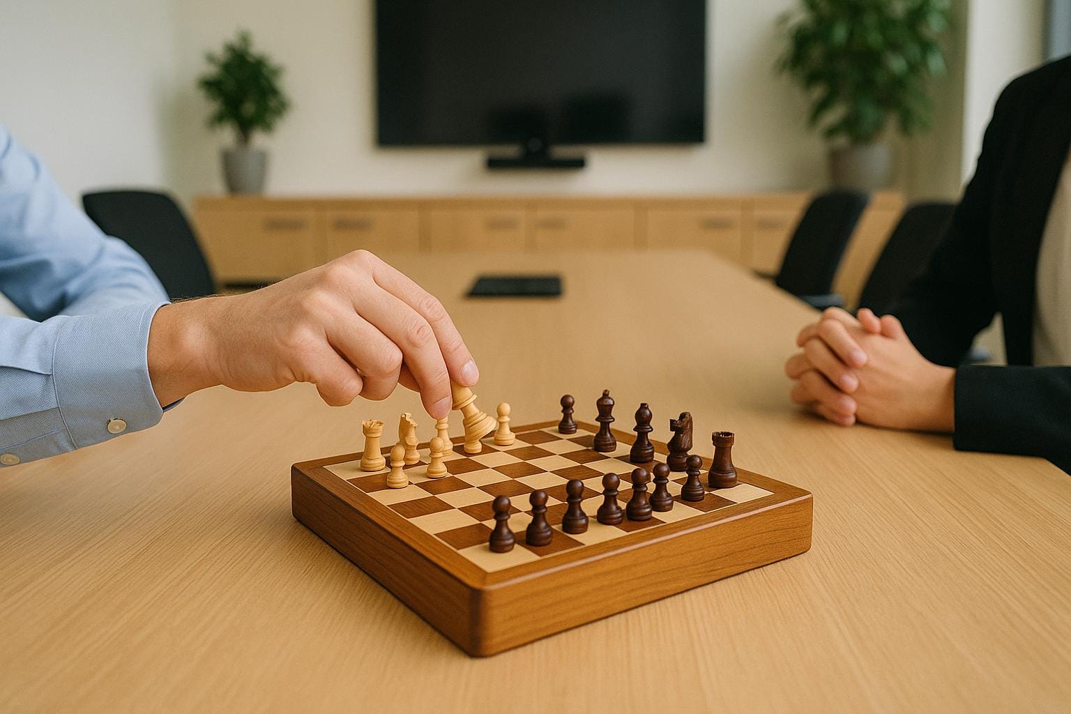 Luxury Chess Set with Drawer