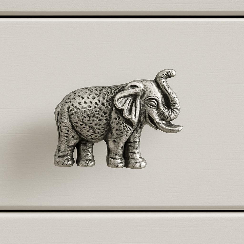 Charming Elephant Drawer Pull