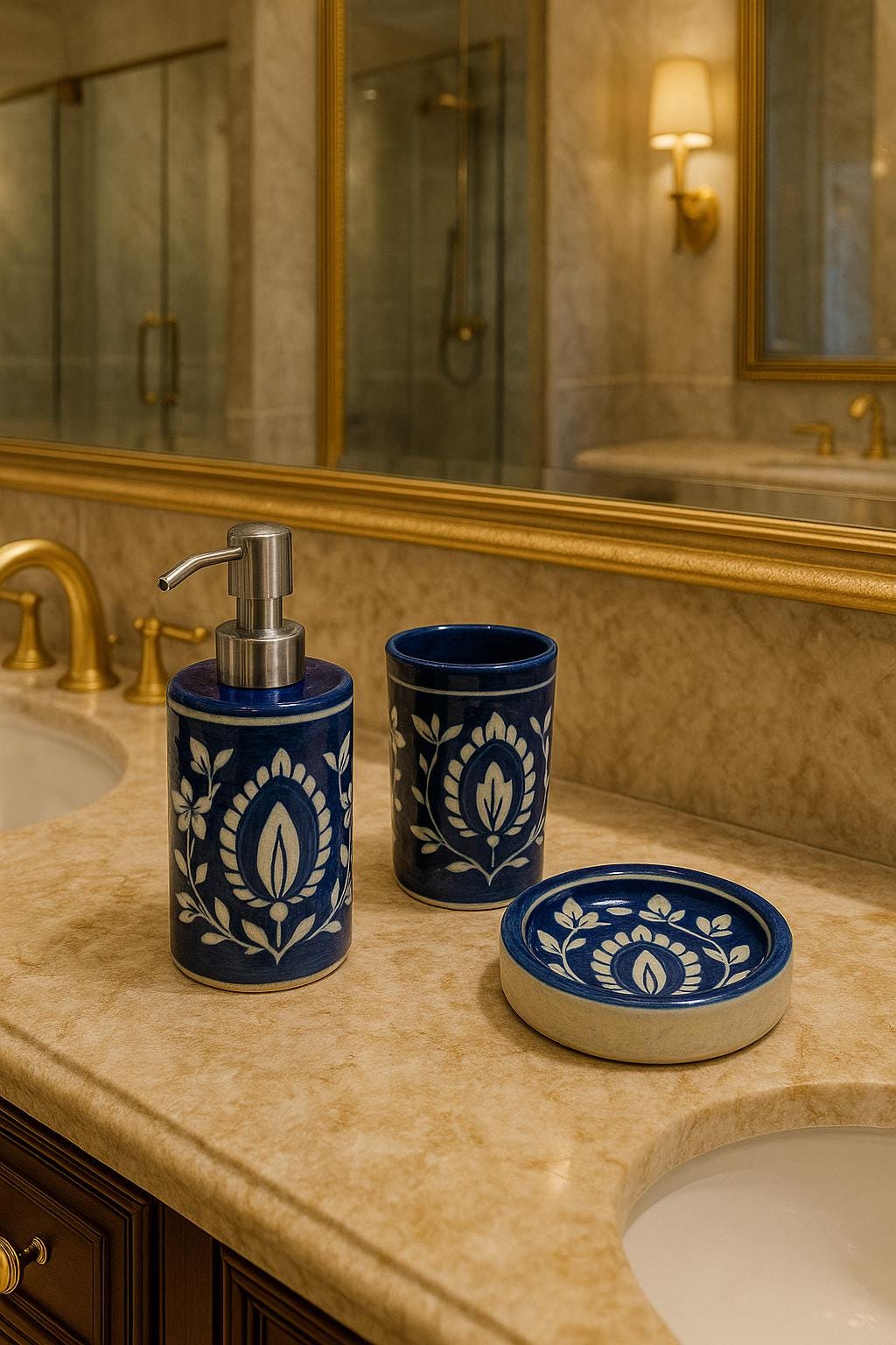 Coastal Blue Bath Set