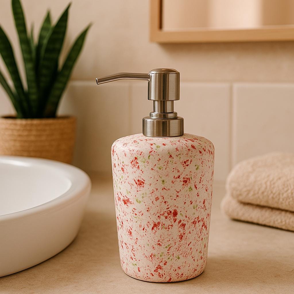 Speckled Ceramic Soap Pump