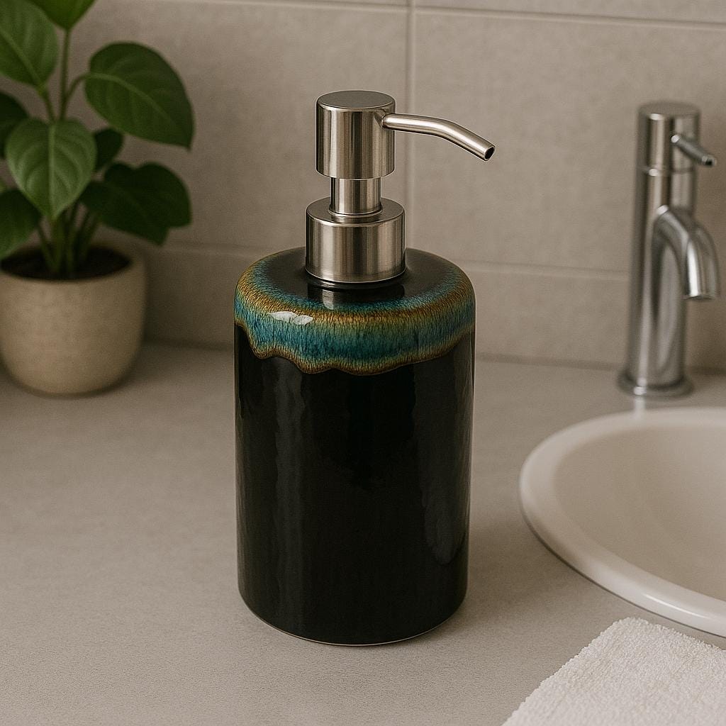 Artisan Burgundy Soap Pump