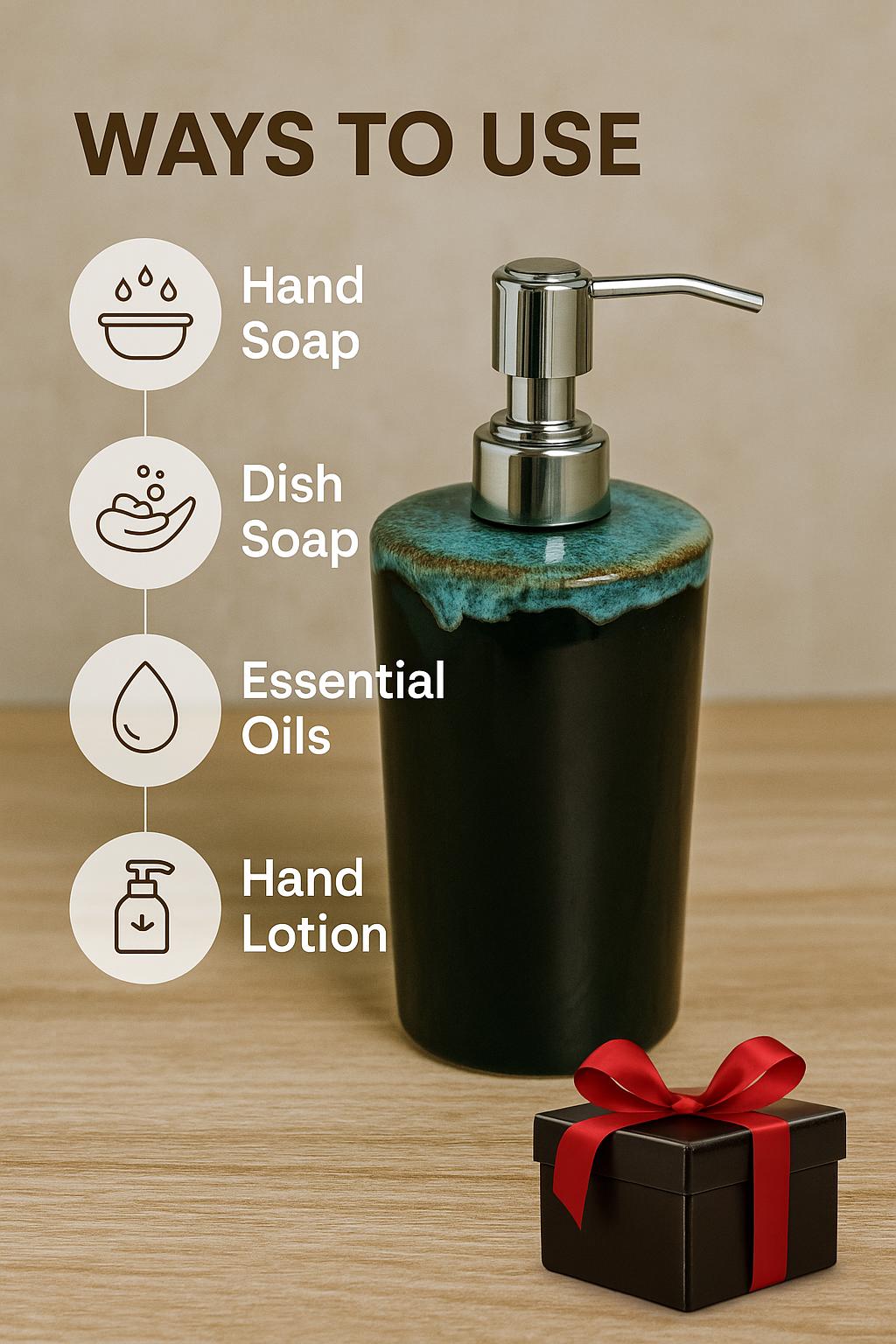 Artisan Burgundy Soap Pump