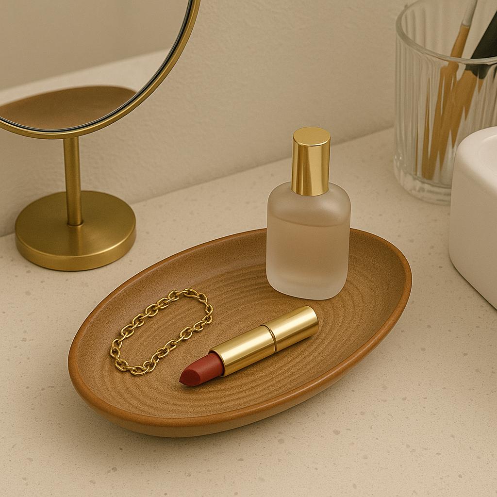 Rustic Ceramic Key Tray