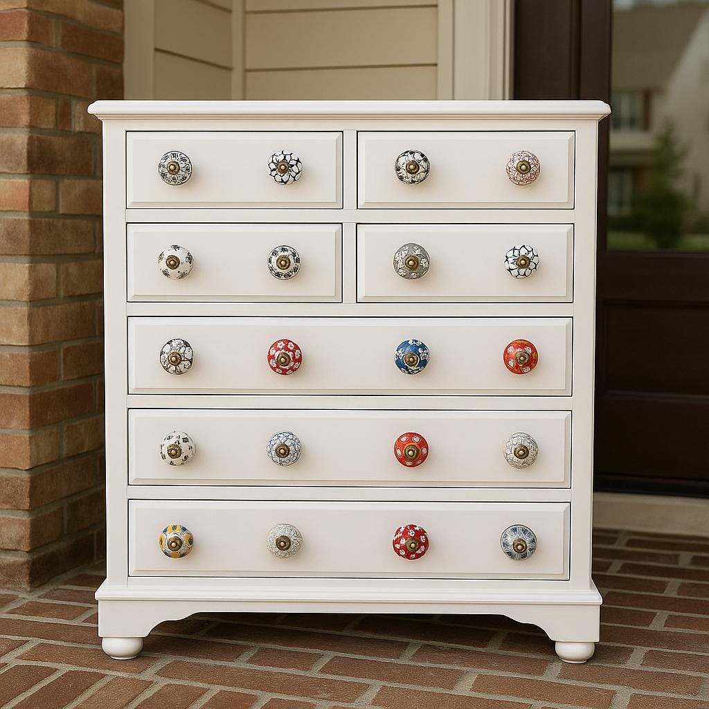 Boho Ceramic KnobsÑAll Included