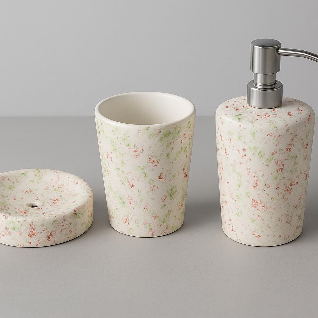 Eco Chic Ceramic Bath Set