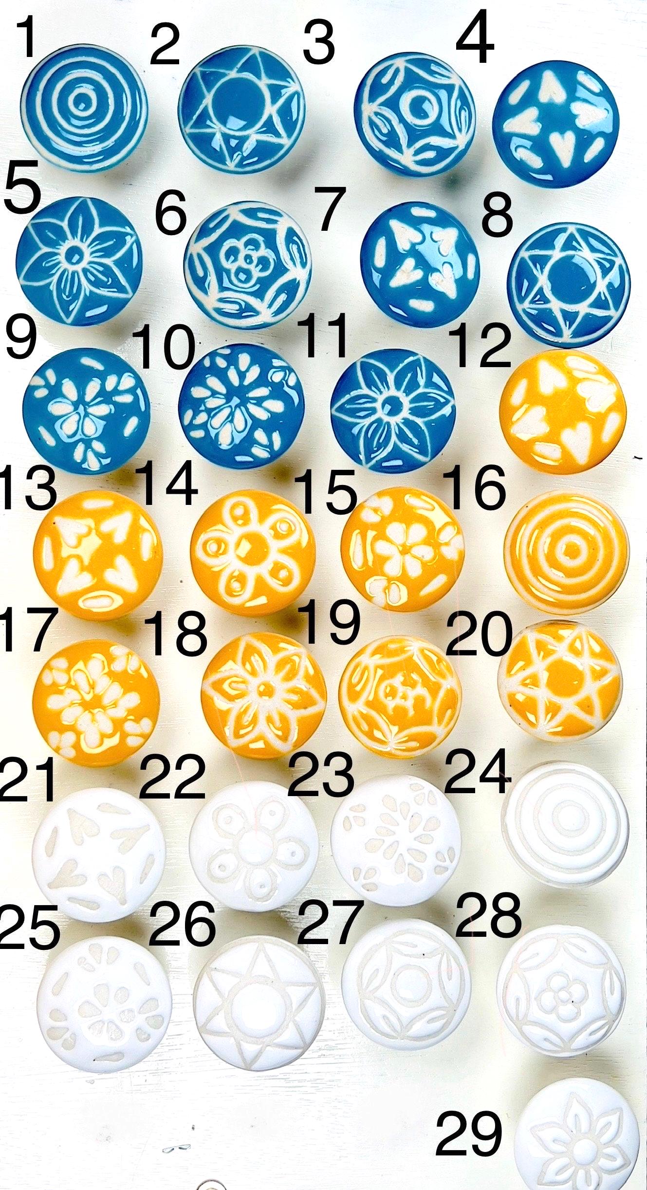 Colorful Hand-Painted Knobs