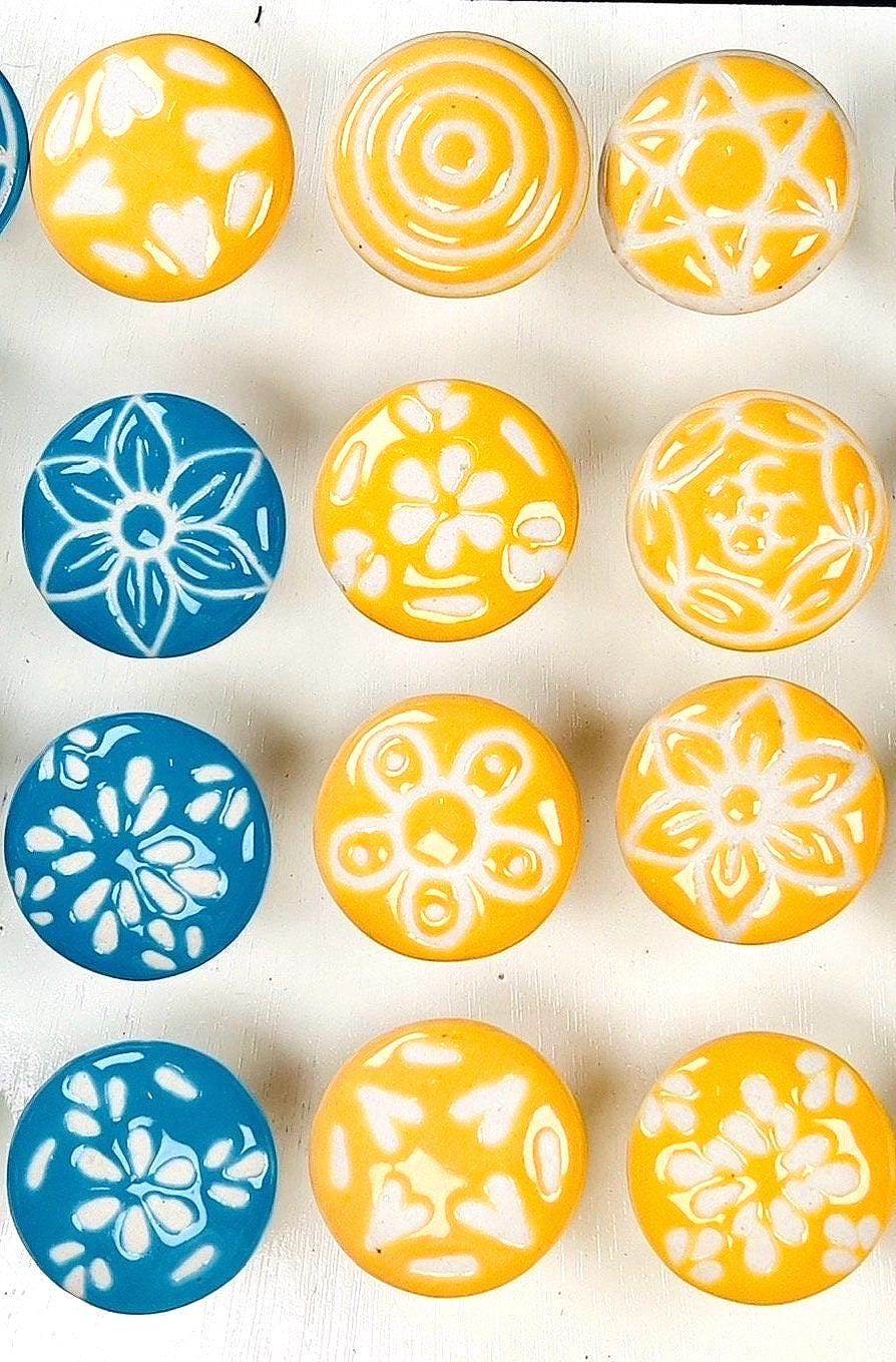 Colorful Hand-Painted Knobs