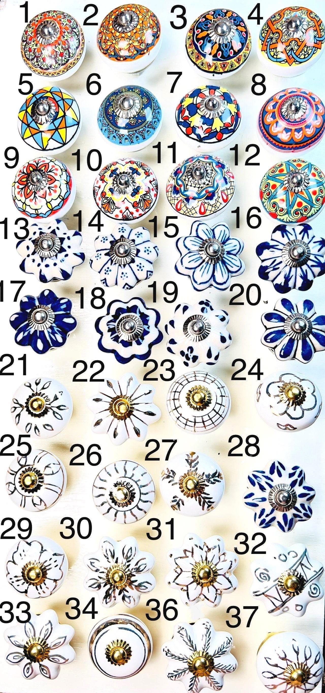 Colorful Mandala Cabinet Knobs