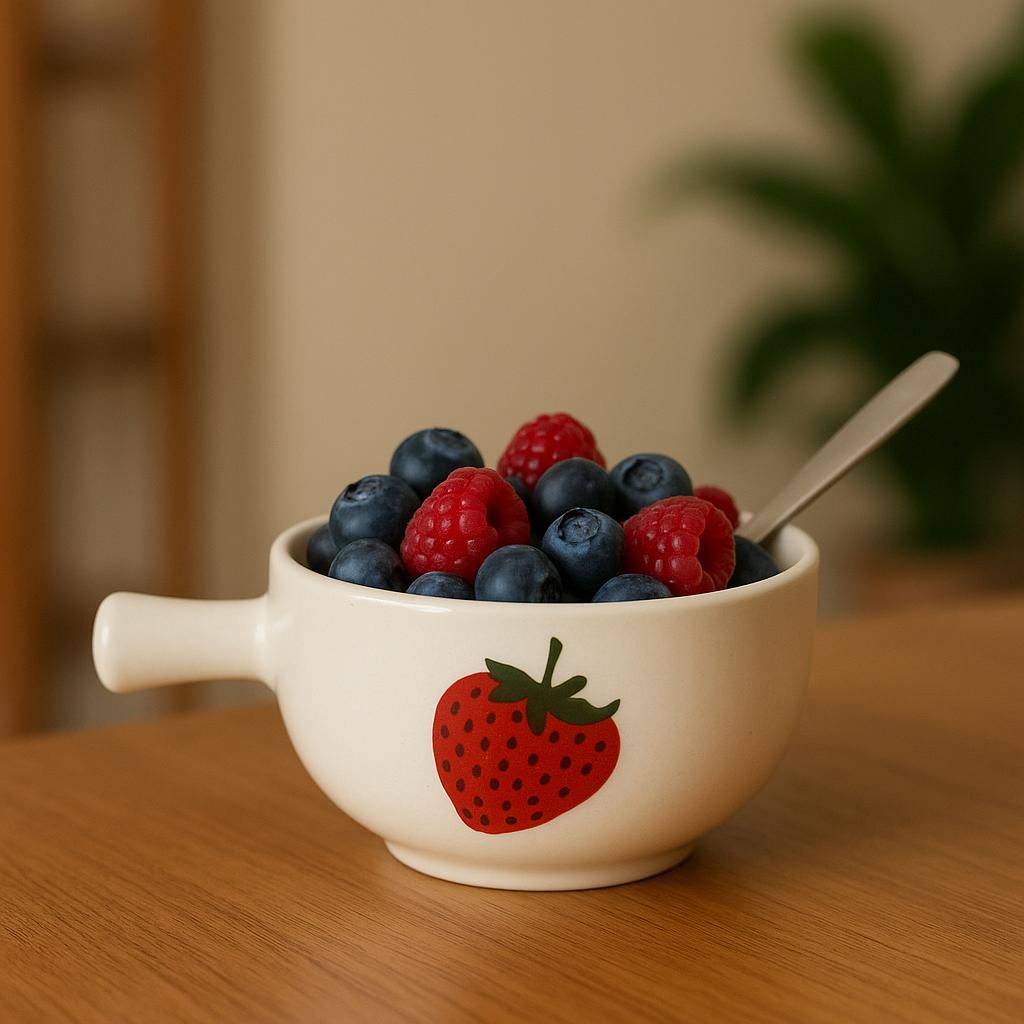Cute Strawberry Soup Bowl