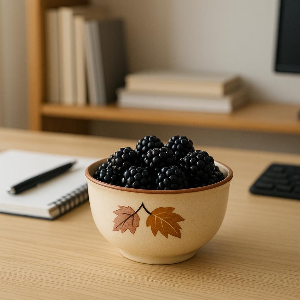 Hand-Painted Autumn Bowl