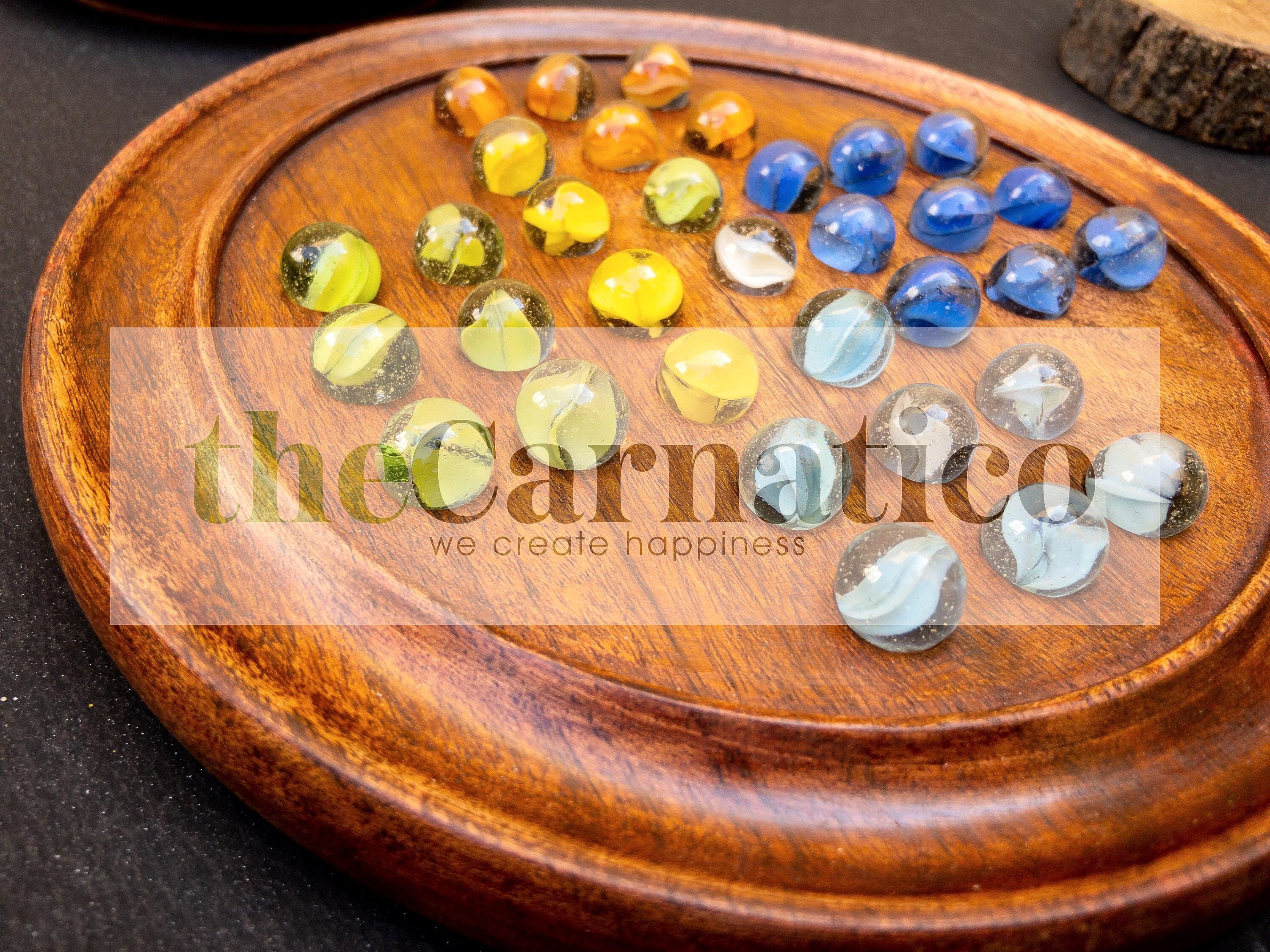 Handcrafted Marble Solitaire Game