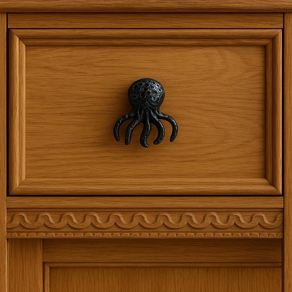 Nautical Octopus Drawer Pull