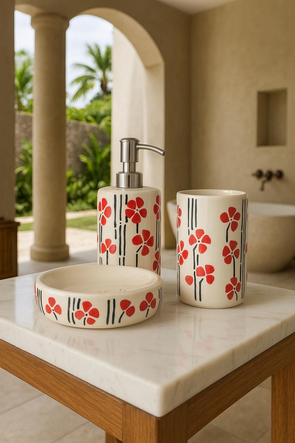 Artisan Ceramic Bathroom Set