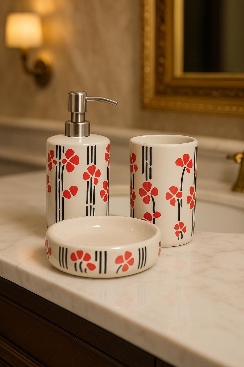 Artisan Ceramic Bathroom Set