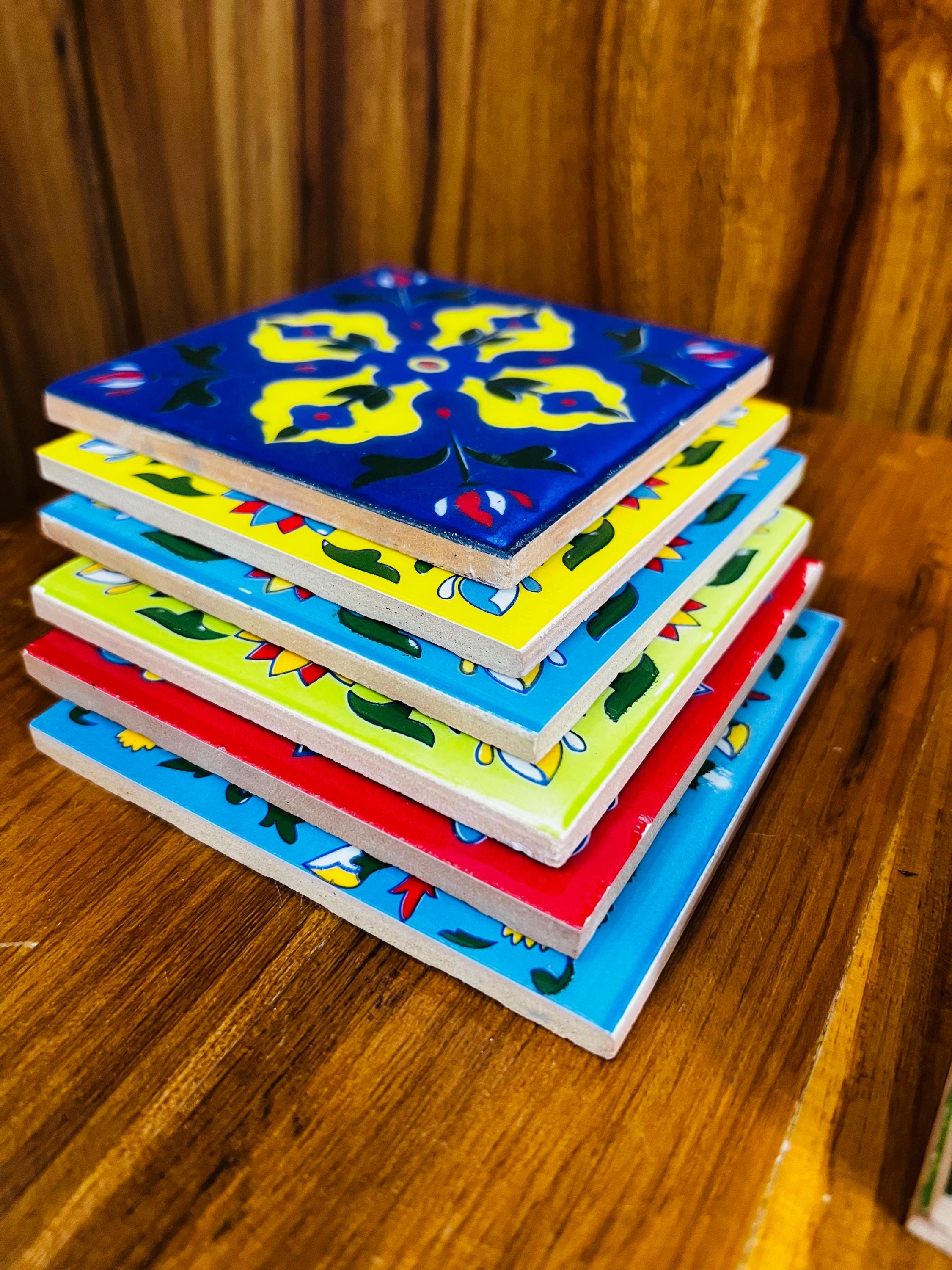 Handpainted Floral Tiles 4x4
