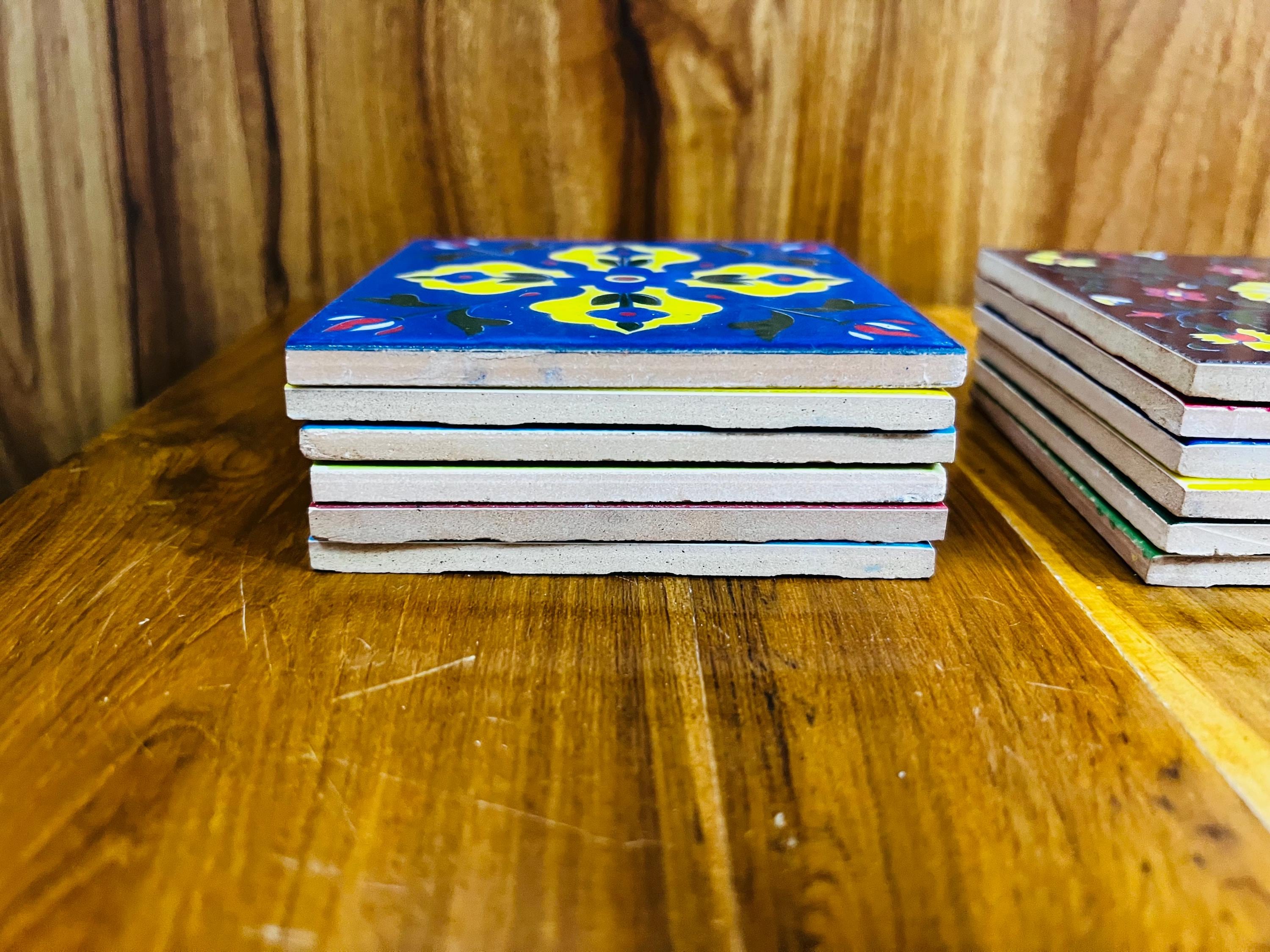 Handpainted Floral Tiles 4x4