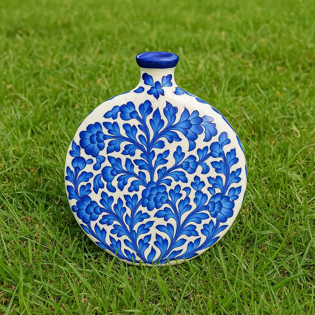 Artisan Blue Ceramic Vase