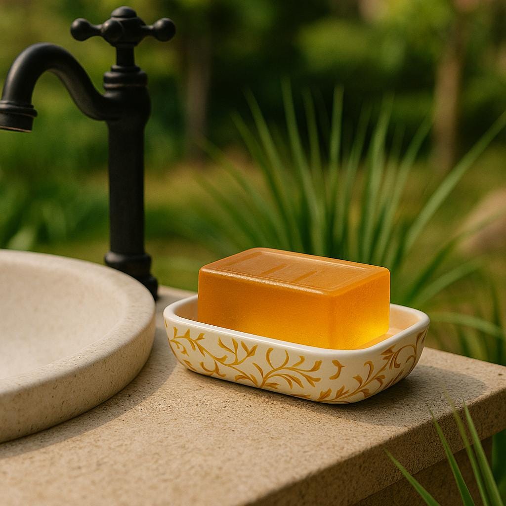 Chic Boho Ceramic Bath Set