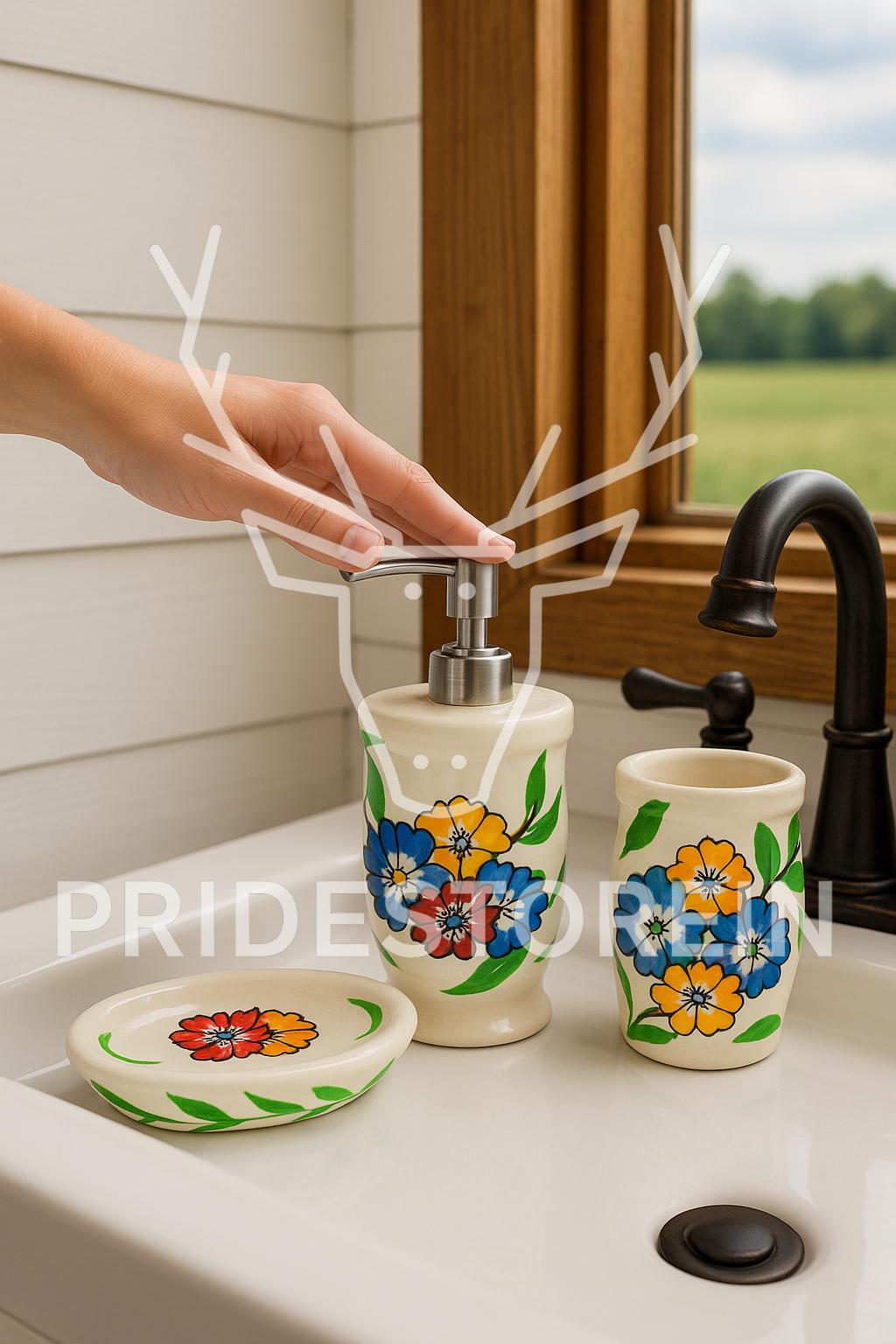 Elegant Ceramic Vanity Set