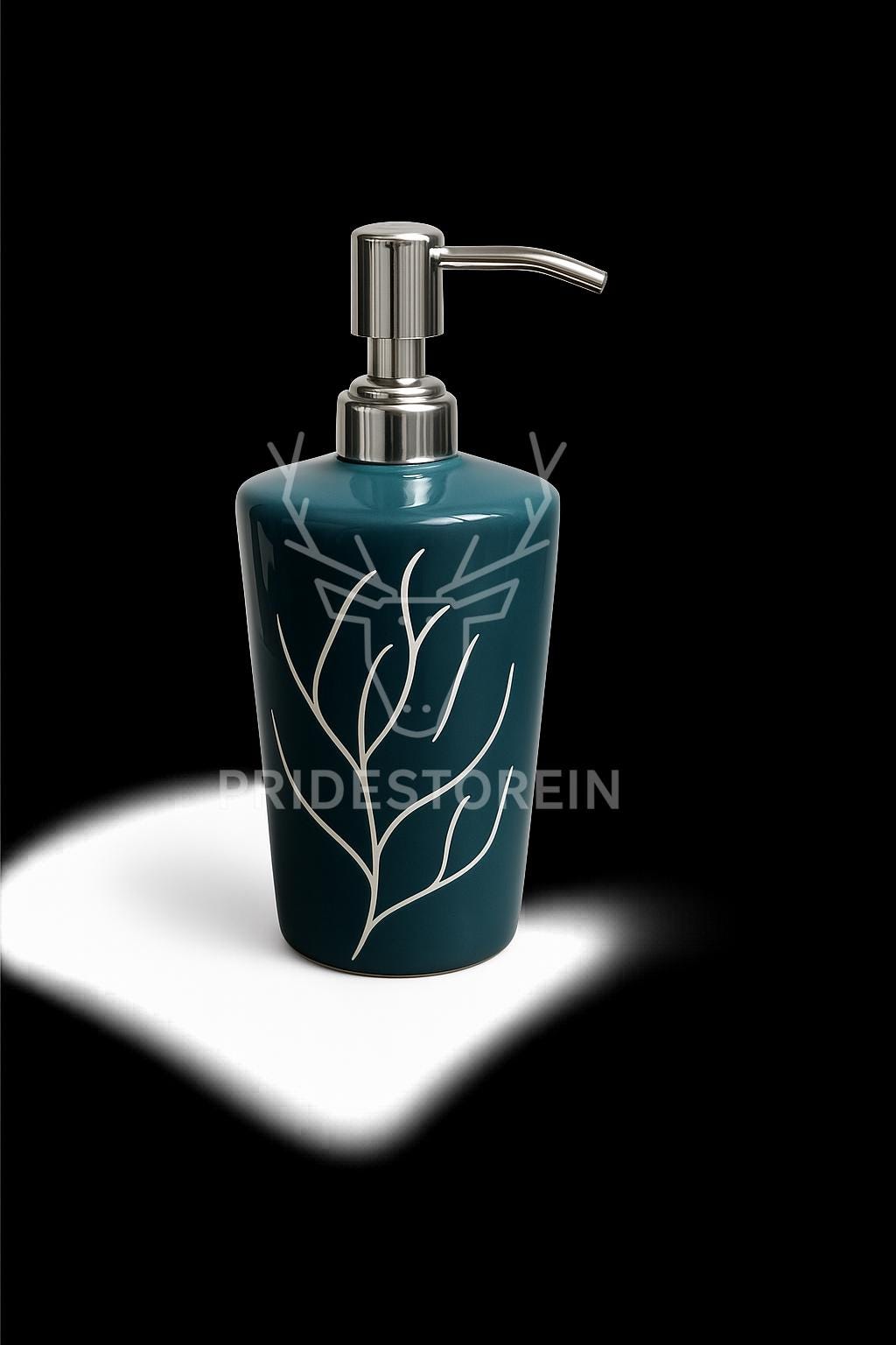 Elegant Blue Ceramic Soap Pump