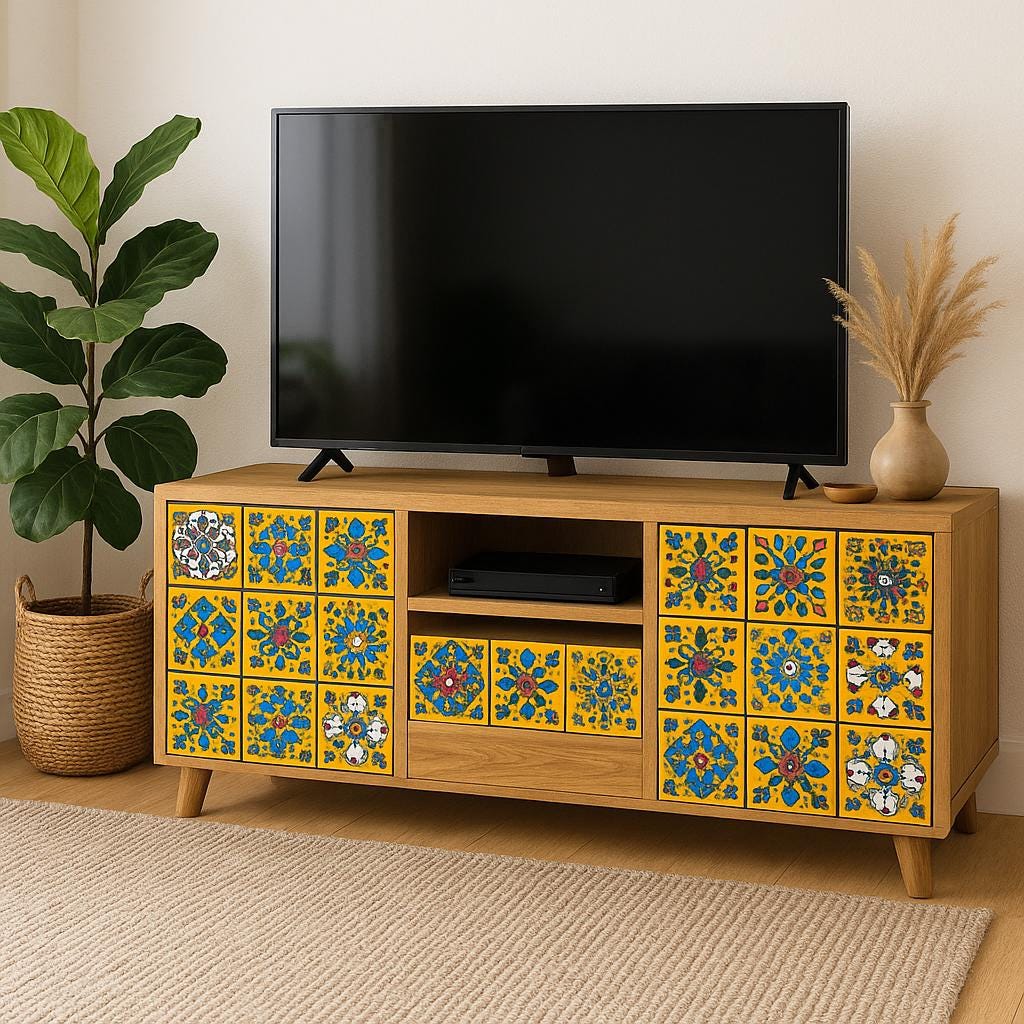 Bright Yellow Talavera Tiles