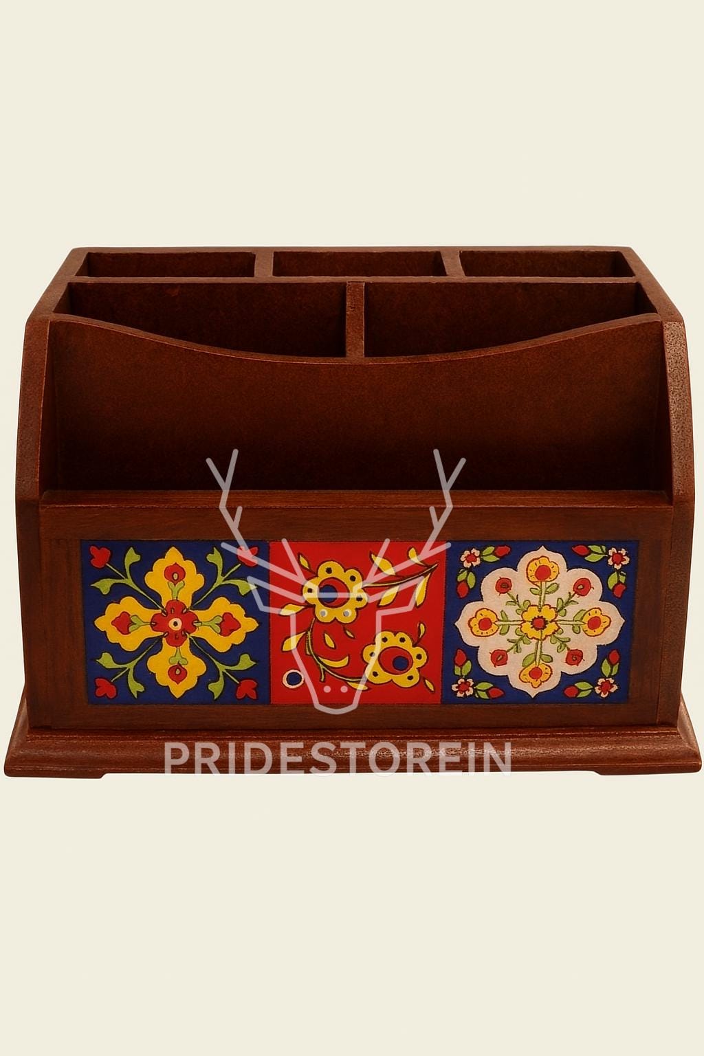 Boho Floral Desk Organizer