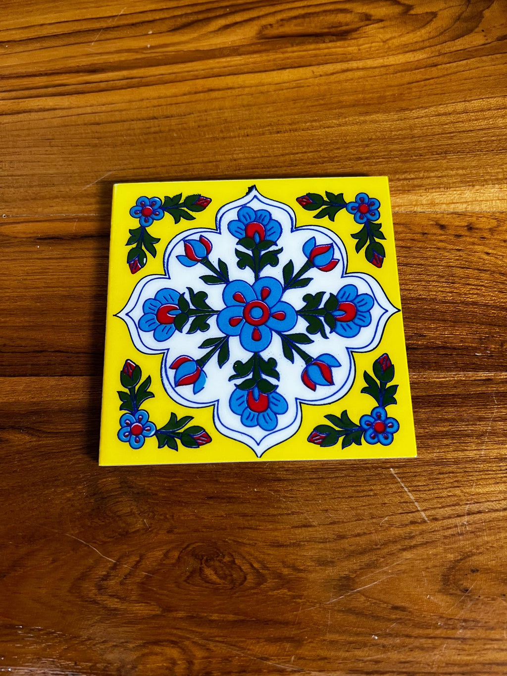 40 Assorted Handpainted Ceramic Glazed Tiles - 3x3 Inch Hand Painted Floral Wall Decor