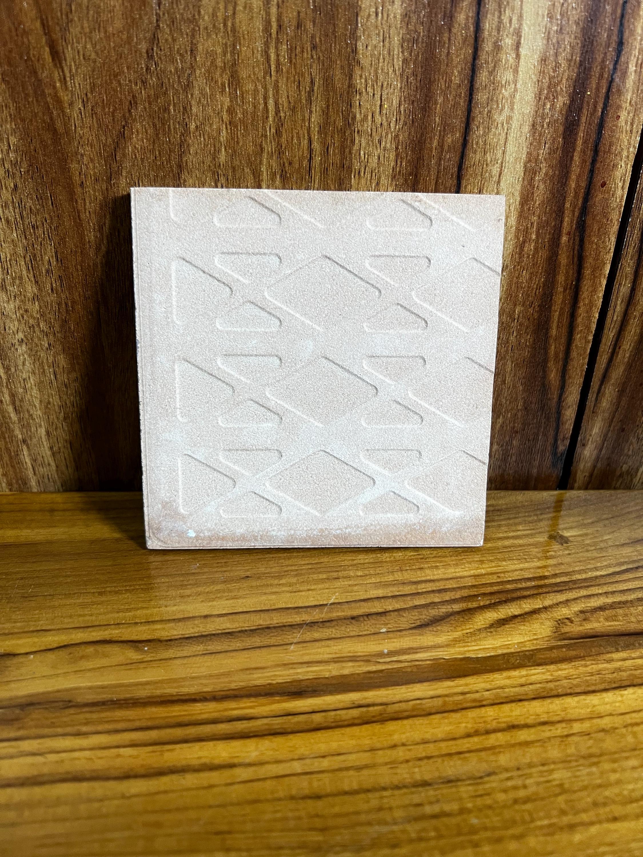 Handmade Maroon Floral Tiles