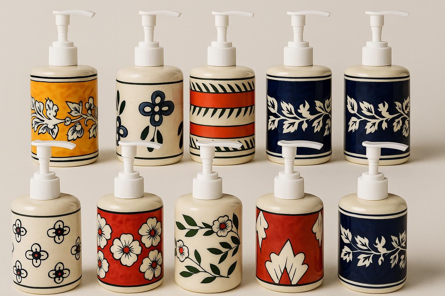 Handmade Ceramic Soap Pump